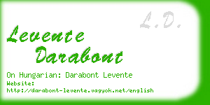 levente darabont business card